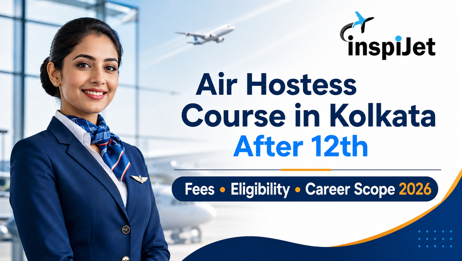 Air Hostess Course in Kolkata After 12th 2026 | Fees, Eligibility & Career Scope